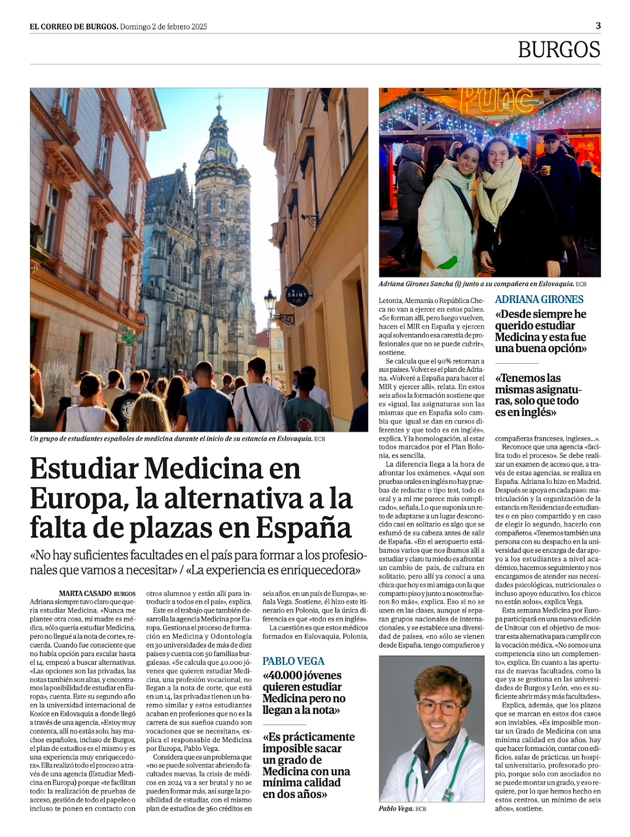 Recorte de prensa: El Correo de Burgos